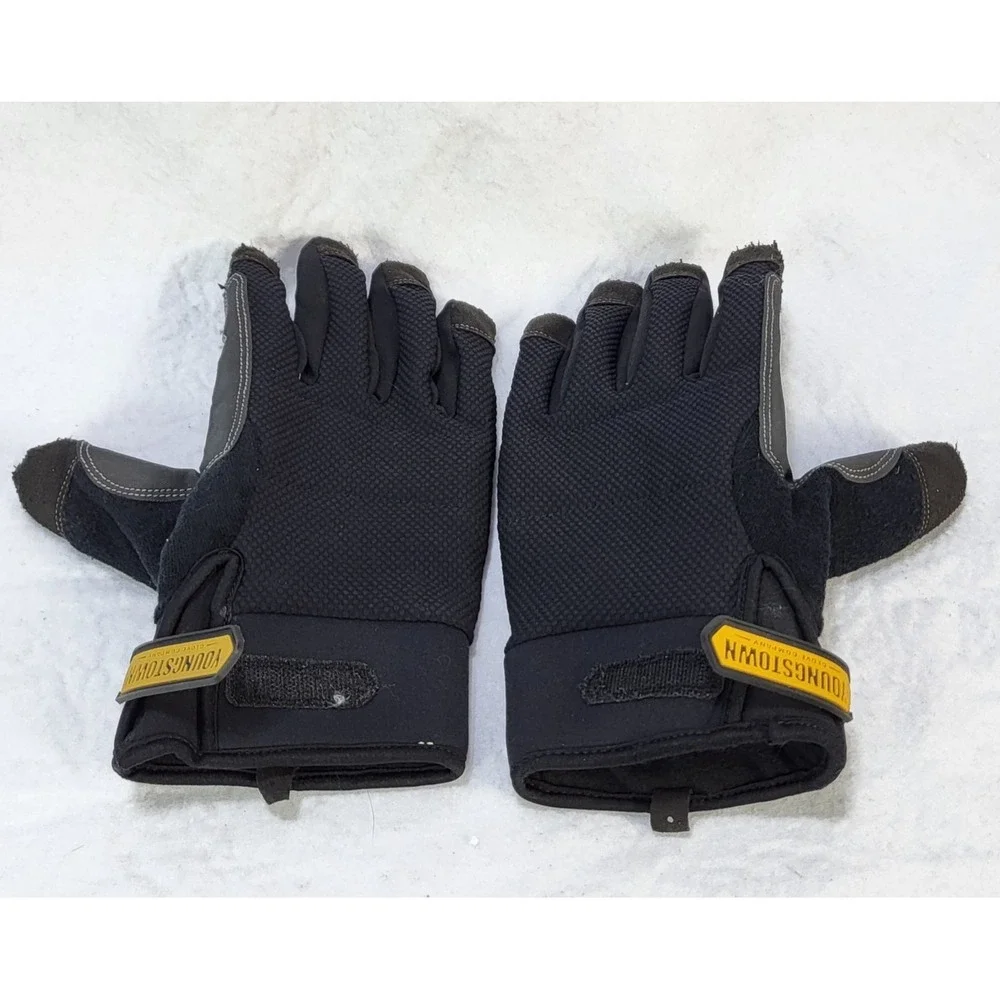 Youngstown Work Glove Waterproof Winter Plus Performance Insulated LG Black Grey